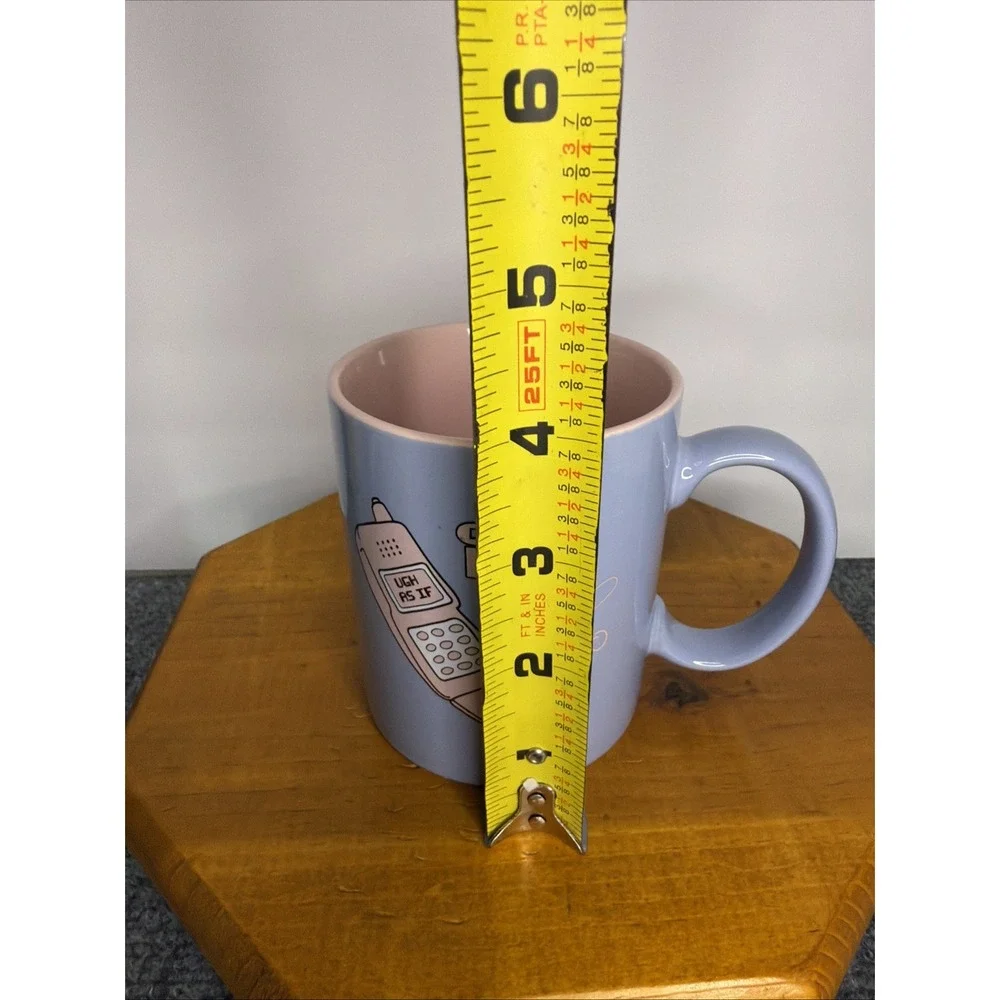 Clueless Movie Mug Pink Inside Blue Outside Cell Phone 